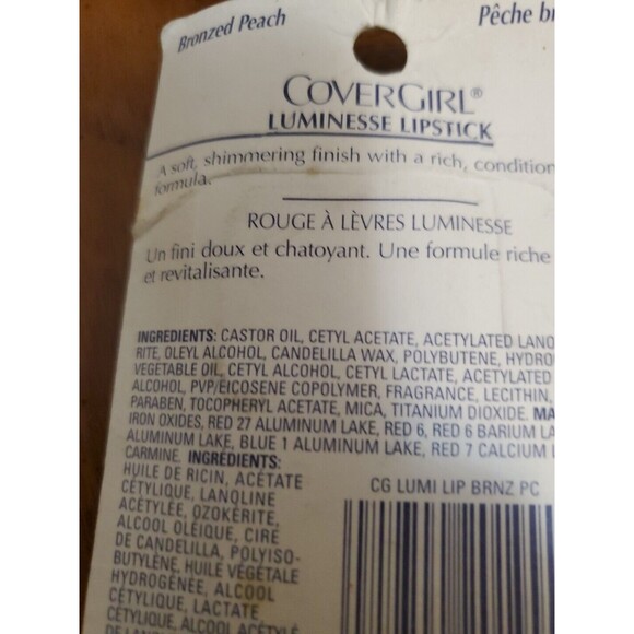 Cover Girl Luminesse Lipstick 345 Bronzed Peach 2 Packages New NIB - Picture 5 of 6